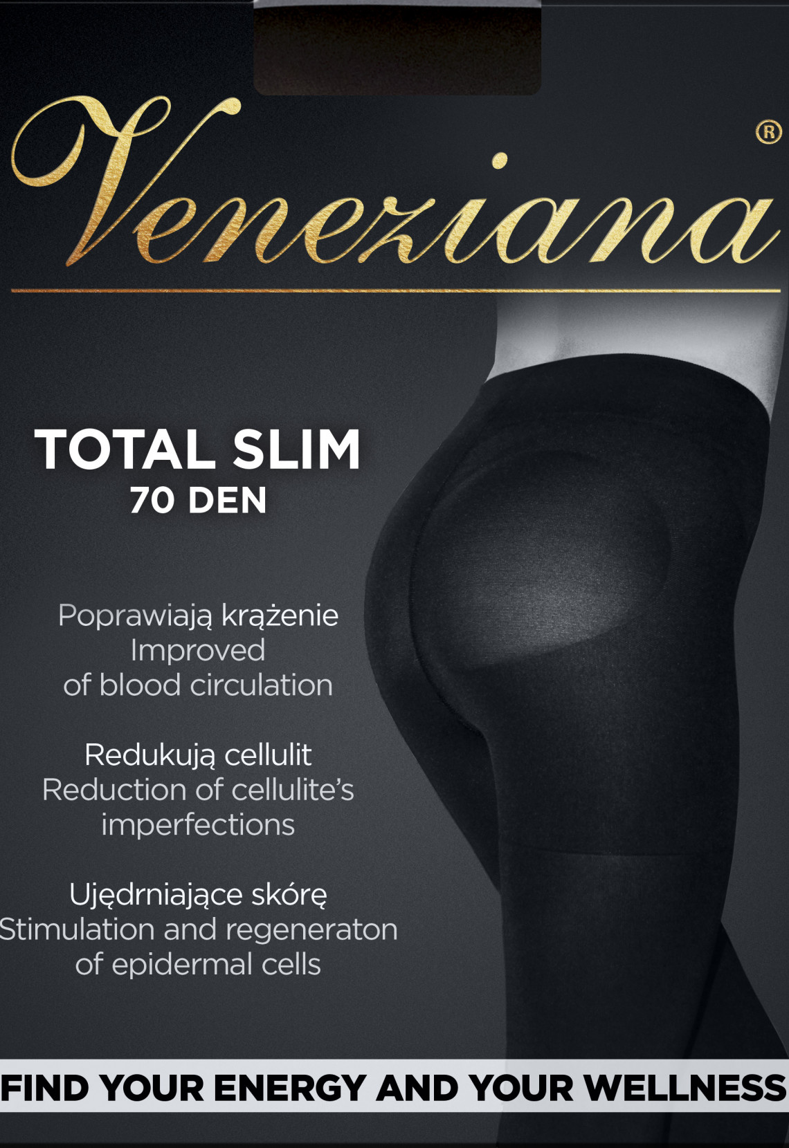 TOTAL  SLIM  70 DEN Rajstopy Damskie Rajstopy Klasyczne