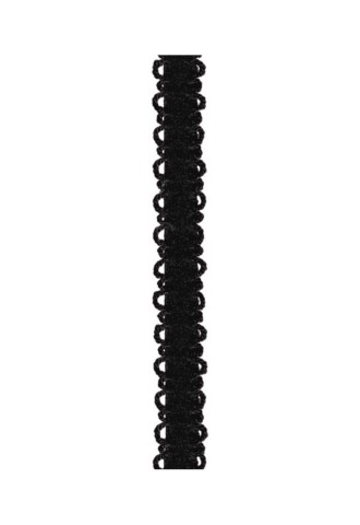 Julimex RB118 Ramiączka materiałowe z ażurem 10mm (czarne) Bielizna/Akcesoria